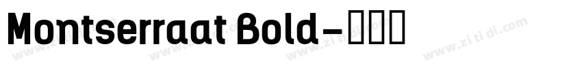 Montserraat Bold字体转换